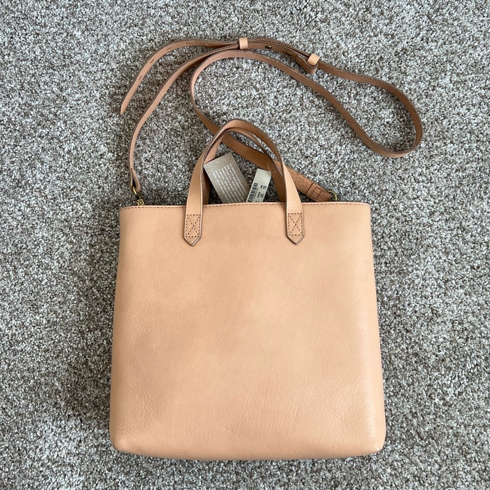 Madewell leather zip too small transport tote